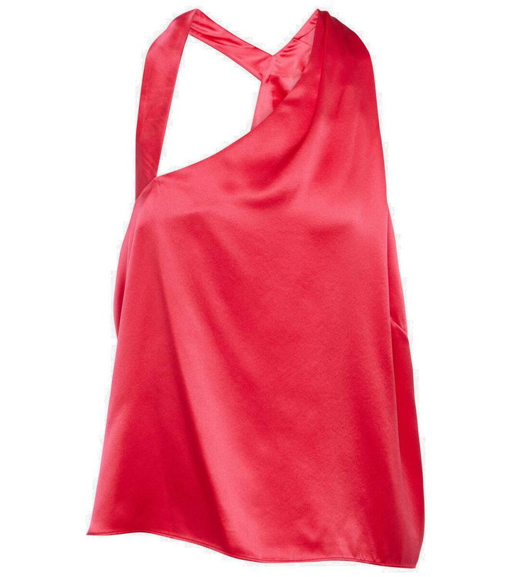 Photo: The Sei One-shoulder silk top