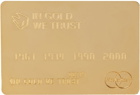 IN GOLD WE TRUST PARIS Gold Credit Card Pin