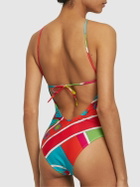 PUCCI Shiny Lycra One Piece Swimsuit