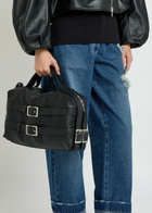 Simone Rocha Biker Belted Leather Shoulder bag - Black - One Size