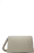 ERL Beige Plaid Messenger Bag