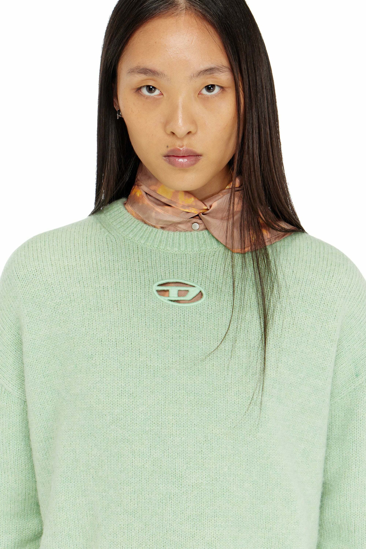 Diesel Jumper in wool and alpaca blend - Knitwear Womens in Green