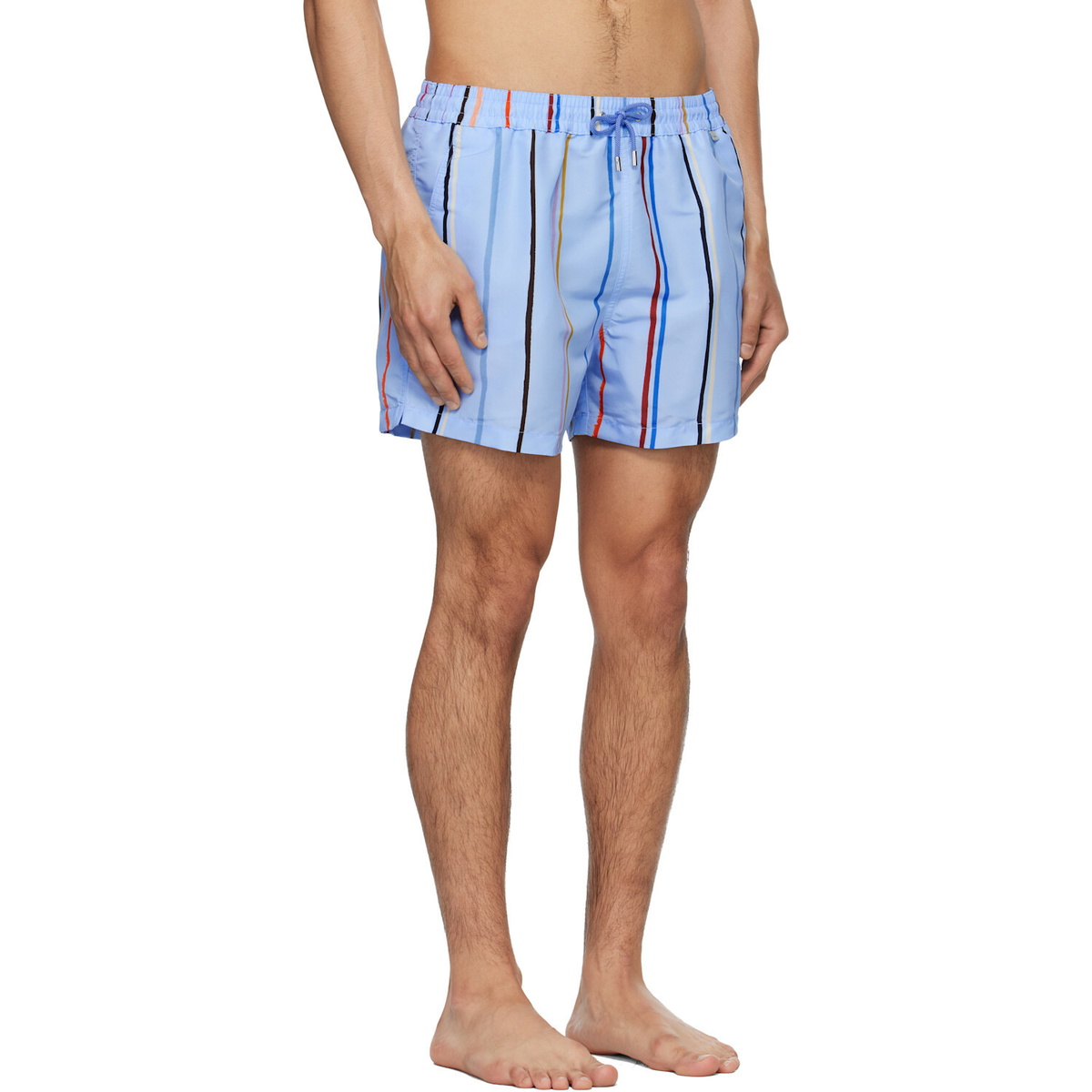 Paul Smith Blue 'Painted Stripe' Swim Shorts