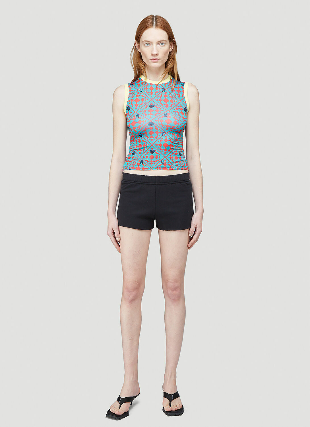 Maisie Wilen Knitted Muscle Beach Tank Top