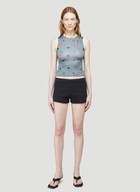Maisie Wilen Knitted Muscle Beach Tank Top