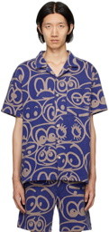 The Elder Statesman Blue Mami Wata Edition Expression Shirt