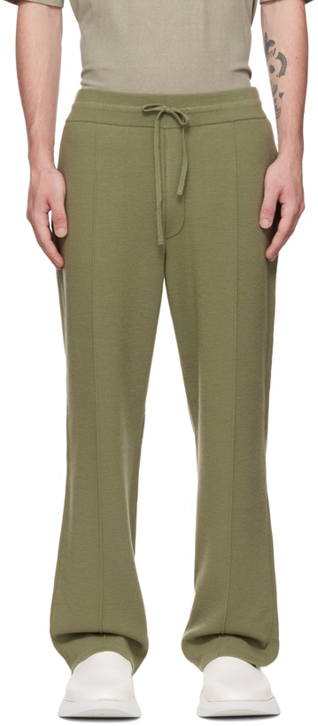 Photo: Solid Homme Khaki Pinched Seam Lounge Pants
