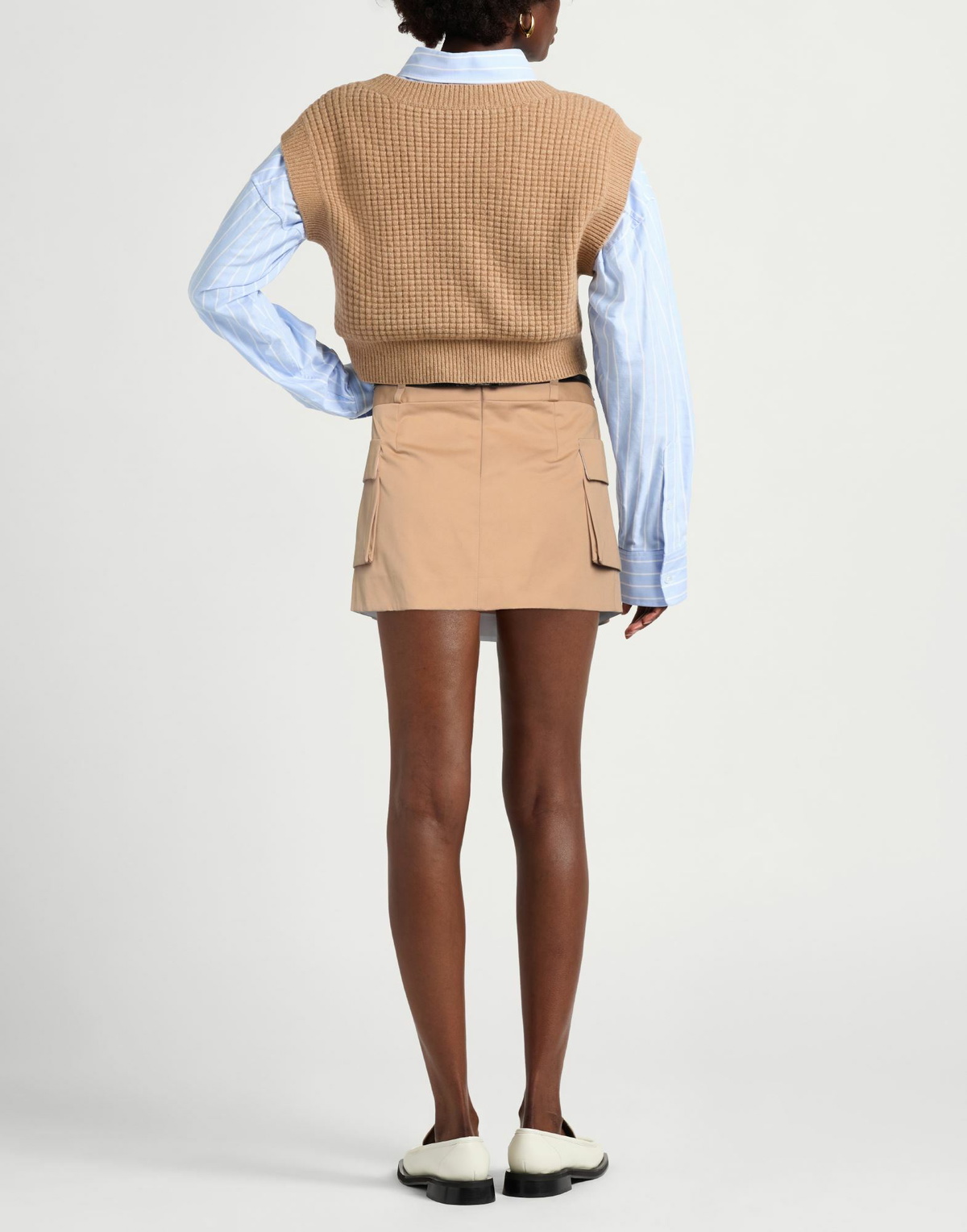 Maje Womens Mini skirt in Beige
