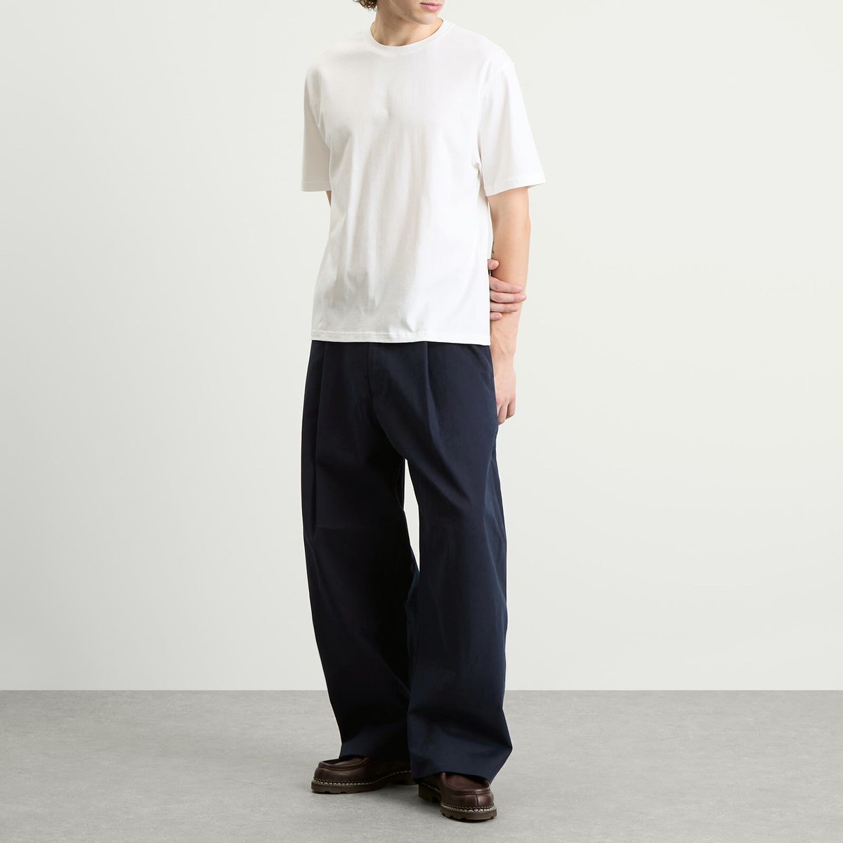 Studio Nicholson Men's Sorte Pant in Darkest Navy Studio Nicholson