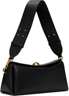 AMI Paris Black Leather Carrousel Bag
