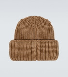 Moncler Grenoble Logo ribbed-knit virgin wool beanie