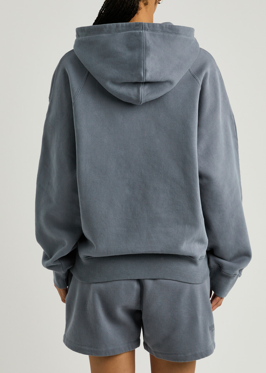 Represent Owners Club Boyfriend Hooded Cotton Sweatshirt Blue