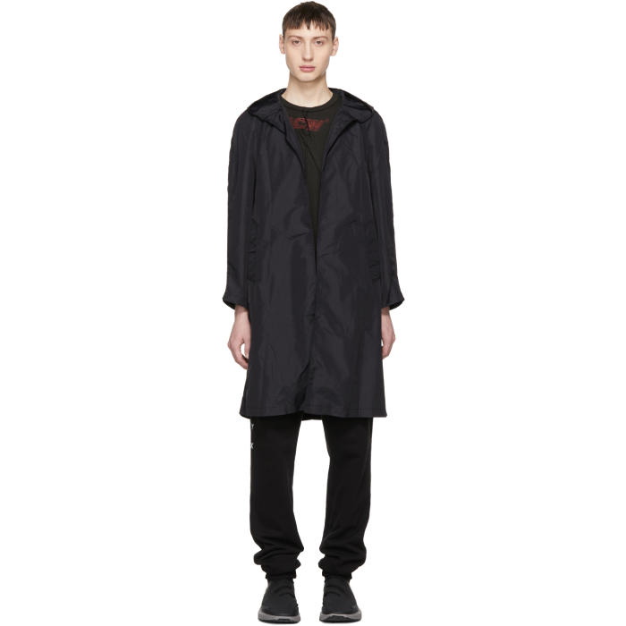 Photo: A-Cold-Wall* Black Lightweight Hooded Coat