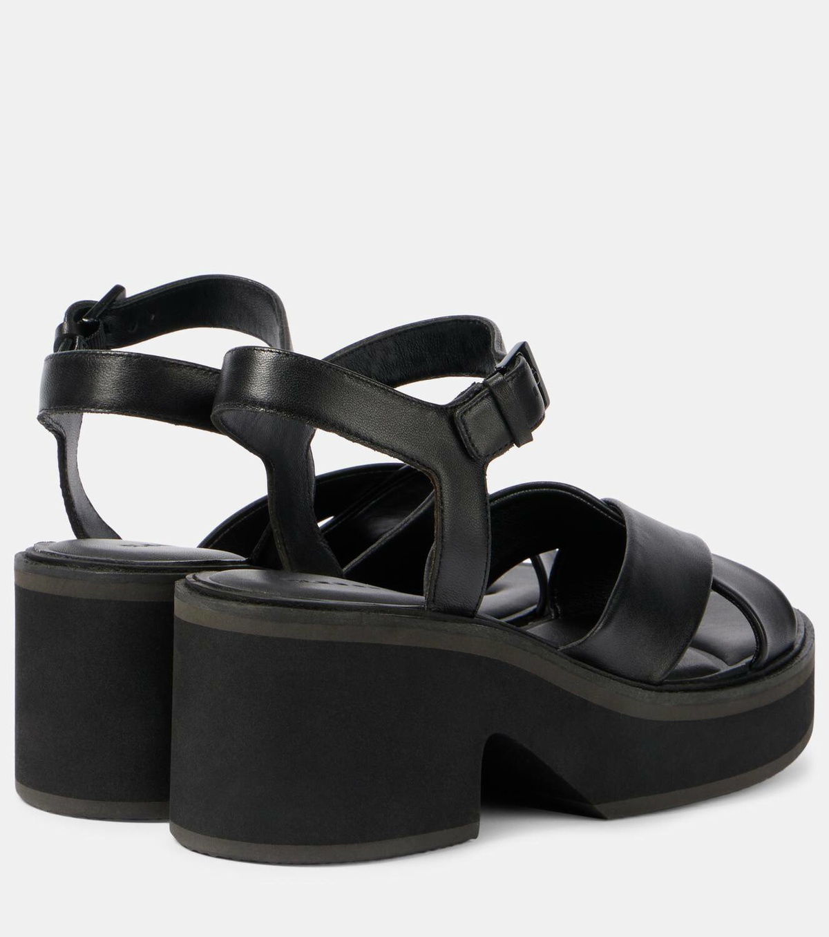 Clergerie Charline leather platform sandals