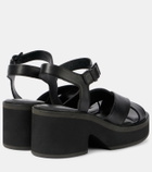 Clergerie Charline leather platform sandals