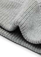 Colorful Standard Ribbed Wool Beanie - Light Grey - One Size