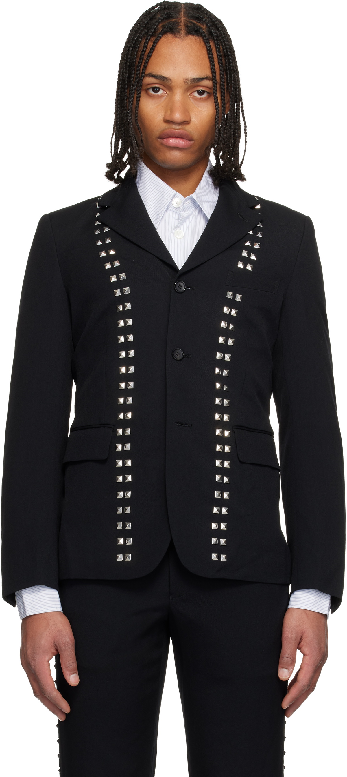 Black Comme des Garçons Black Studded Blazer