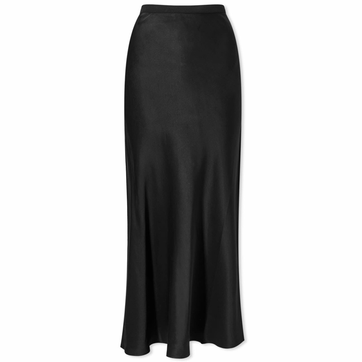 Photo: Anine Bing Women's Bar Silk Skirt in Black