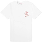 Bisous Skateboards Women's Cigarette T-Shirt in White