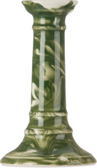 The Conran Shop Green & Off-White Wardour Candle Holder