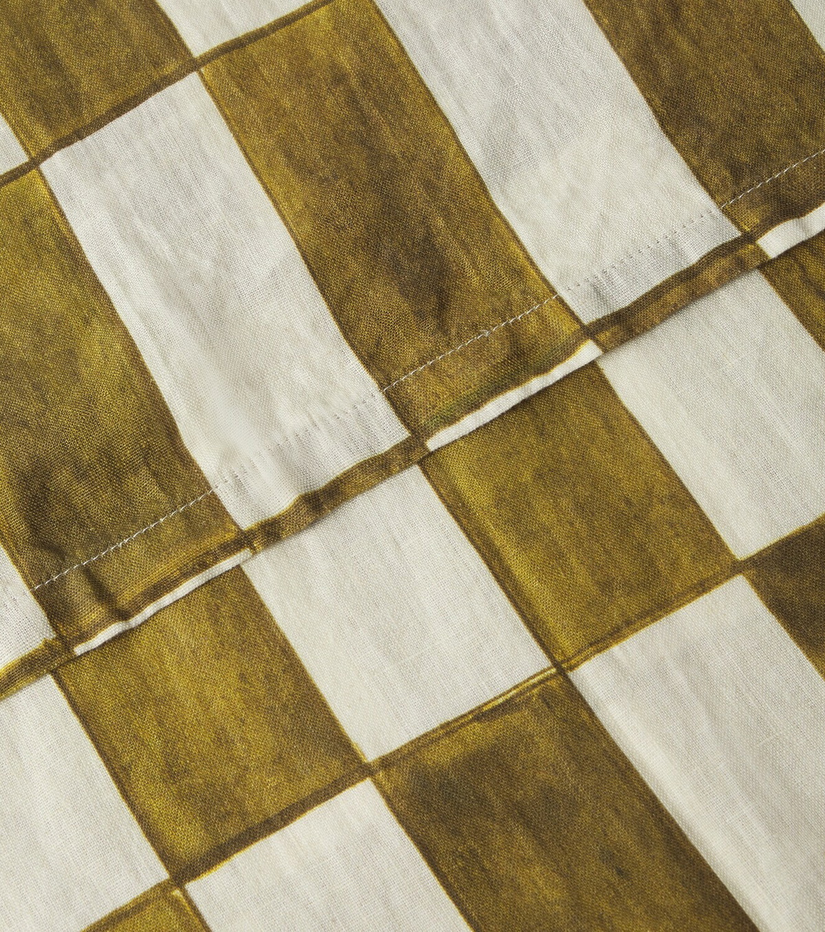Once Milano Checked linen tablecloth