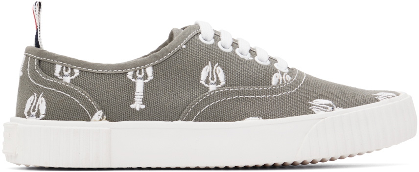 Thom Browne Gray Heritage Lobster Sneakers Thom Browne