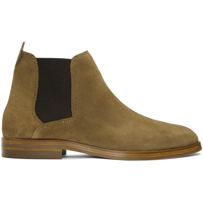 H by Hudson Brown Suede Tonti Chelsea Boots
