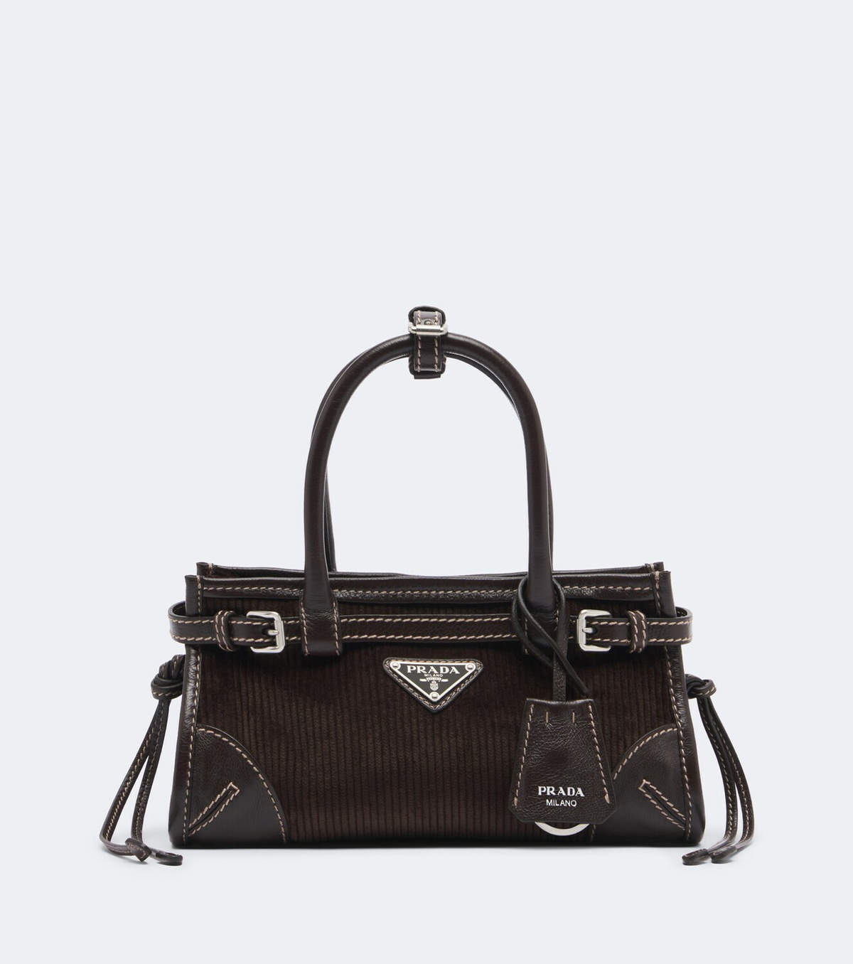 Prada Prada Bonnie Small corduroy top-handle bag