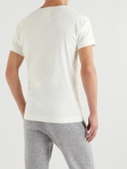 Hemen Biarritz - Luzien Organic Cotton-Jersey Henley Pyjama T-Shirt - White