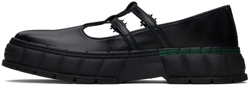 Virón Black 2001 Apple Mary Jane Loafers