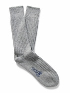 Kingsman - Ribbed Cashmere Socks - Gray