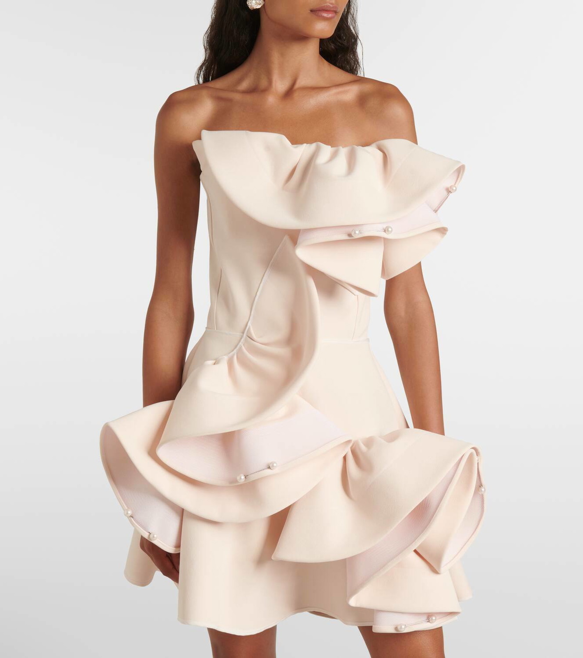 Maticevski Bridal embellished ruffled minidress Maticevski Maticevski Bridal embellished ruffled minidress Maticevski
