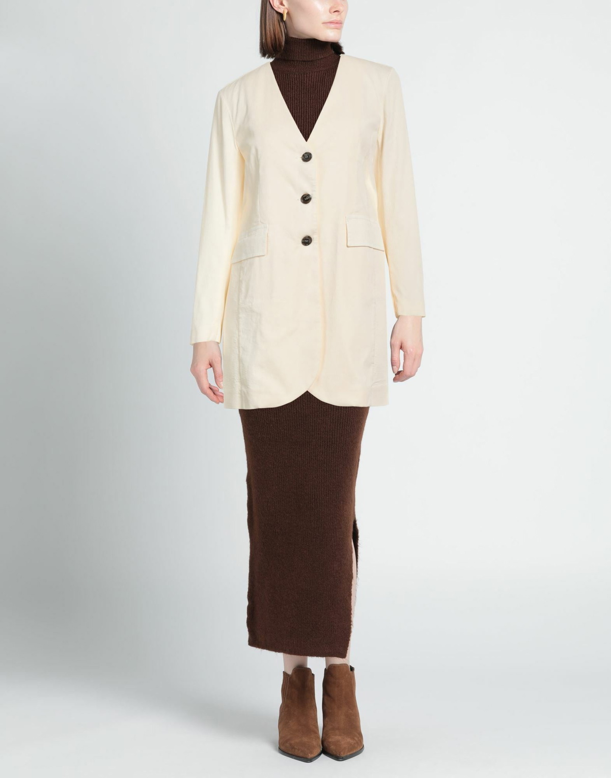 Alessia Santi Womens Blazer Cream