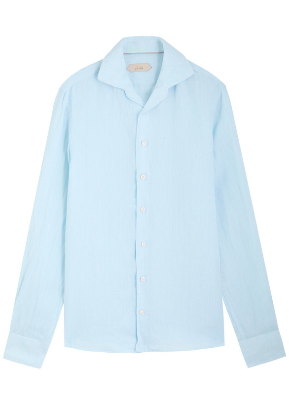 Photo: Aurélien Seaside Linen Shirt Light Blue