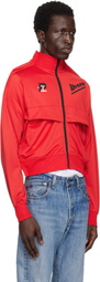 Prototypes Red Cropped Track Jacket