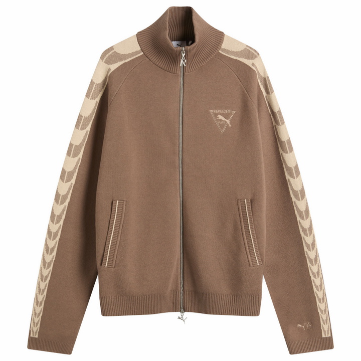Photo: Puma x REPRESENT T7 Knit Jacket in Pine Bark