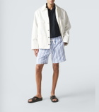 Orlebar Brown Trevon striped cotton toweling shorts