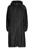 High Overjoyed Shell Raincoat Black