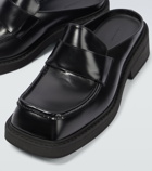 Balenciaga - Inspector leather loafer mules