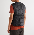 Rick Owens - Slim-Fit Canvas-Trimmed Quilted Padded Shell Gilet - Black