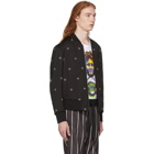 Neil Barrett Reversible Black and White Cross Bomber Jacket