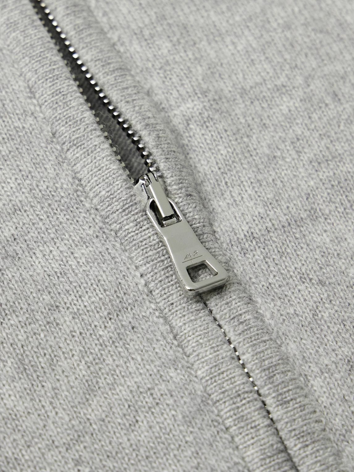 Mr P. - Merino Wool and Cashmere-Blend Zip-Up Hoodie - Gray