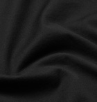 Fendi - Logo-Jacquard Cotton-Jersey Mock-Neck T-Shirt - Black