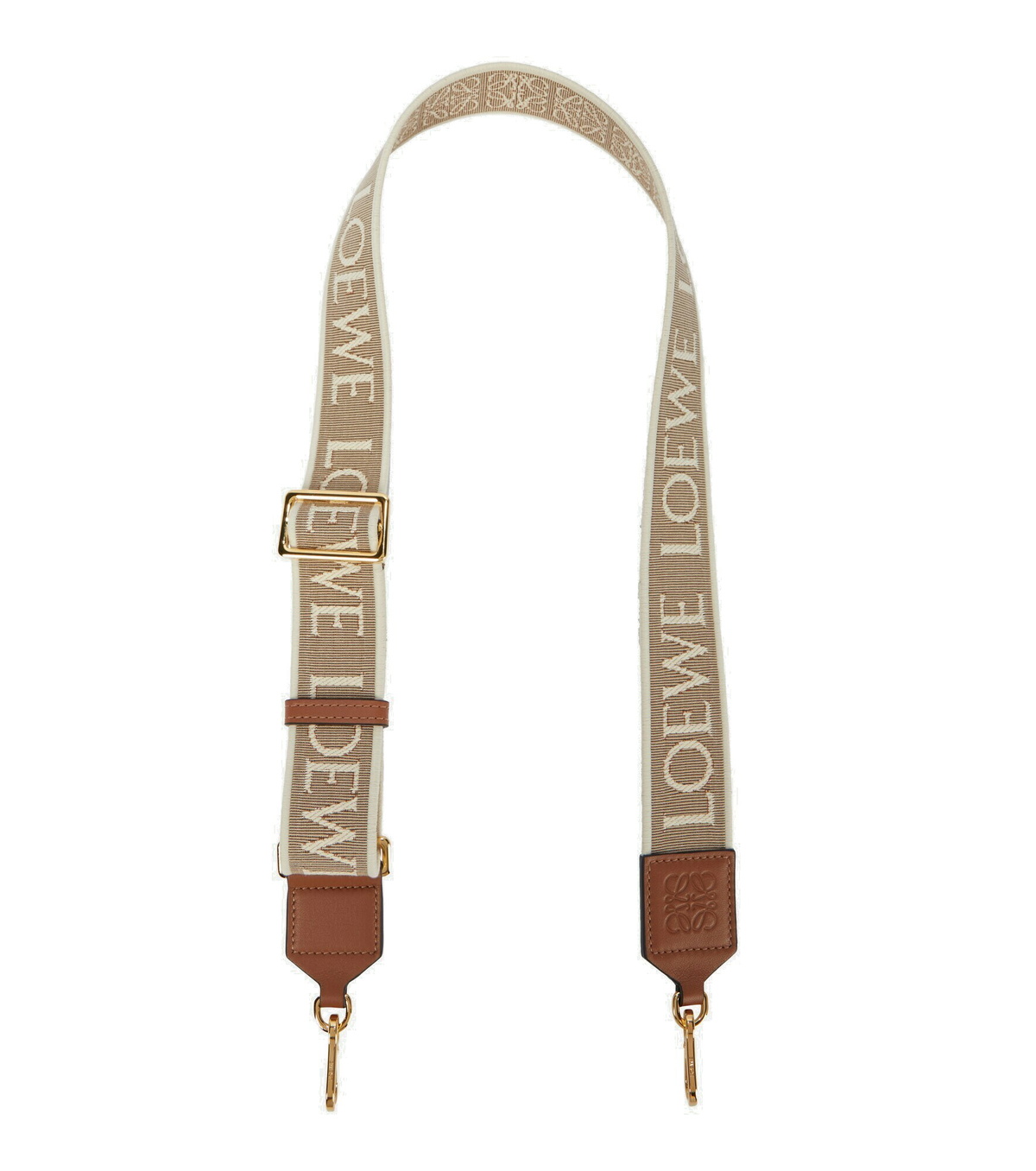 【LOEWE】 Logo jacquard bag strap 0400016011605_NATURALTAN?wid=