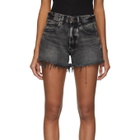 Moussy Vintage Black Denim Hamilton Shorts