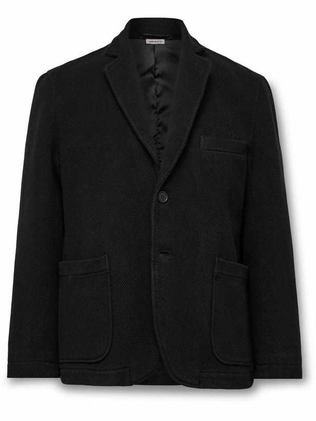 Photo: Blue Blue Japan - Cotton-Canvas Blazer - Black