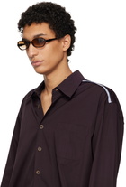 OUR LEGACY Brown Drain Sunglasses