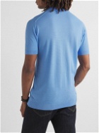John Smedley - Roth Slim-Fit Sea Island Cotton-Piqué Polo Shirt - Blue