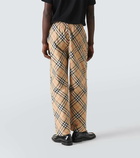 Burberry Checked track pants