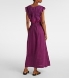 Velvet Linda linen maxi skirt
